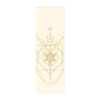 Sacred Yogamat - Creme wit met gouden print - 6 mm